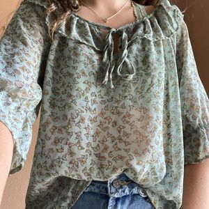 Forever 21 Butterfly Blouse